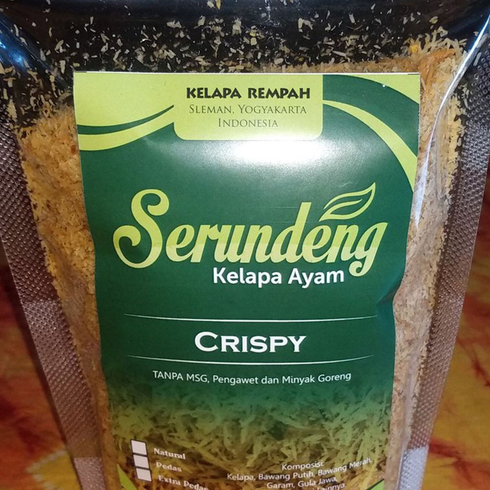 Serundeng Kelapa Ayam Crispy Manis Pedas 250gr