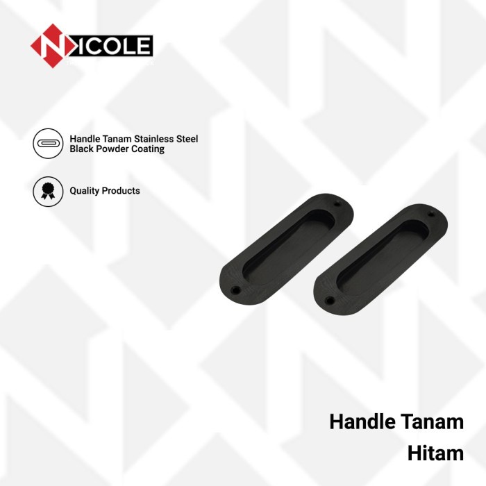 Handle Tanam Pintu Sliding Gagang Pintu Geser Stainless / Kunci Mekar