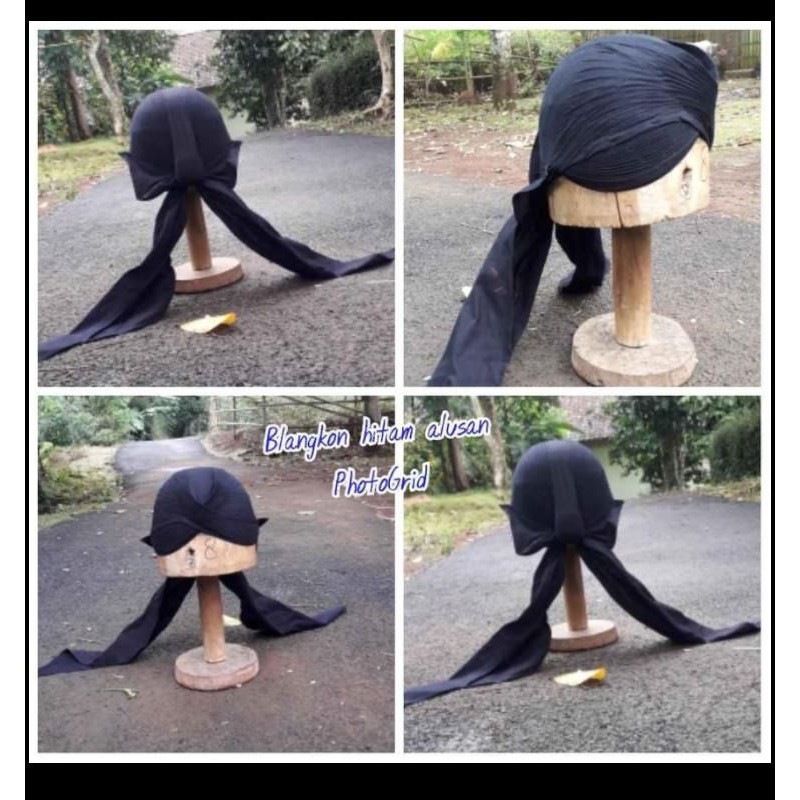 Blangkon jogja hitam alusan