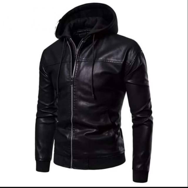 Jaket Kulit model kupluk Asli Domba Super No 1