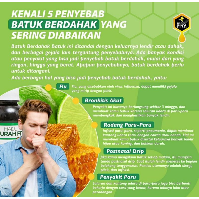 Madu GURAH FIT Original Obat Herbal Batuk Berdahak Kering Sesak Radang Tenggorokan 280 gram