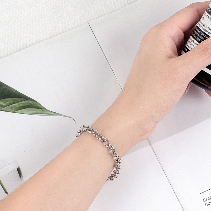 Gelang Rantai Bahan Tembaga Gaya Vintage Untuk Pria