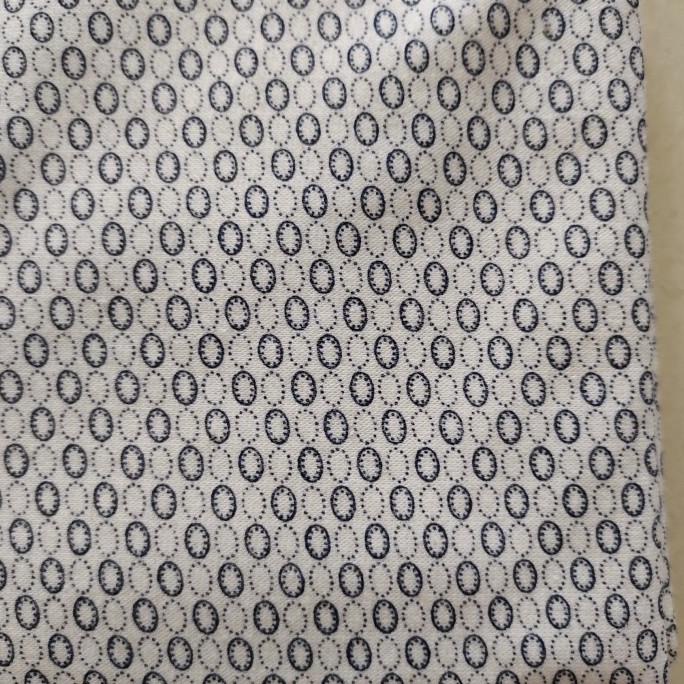 Bahan kain kaos katun motif meteran