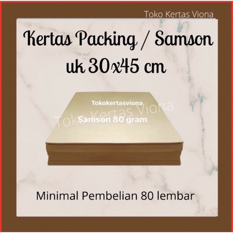 

kertas samson 45x60 cm Samson warna coklat 80 lembar