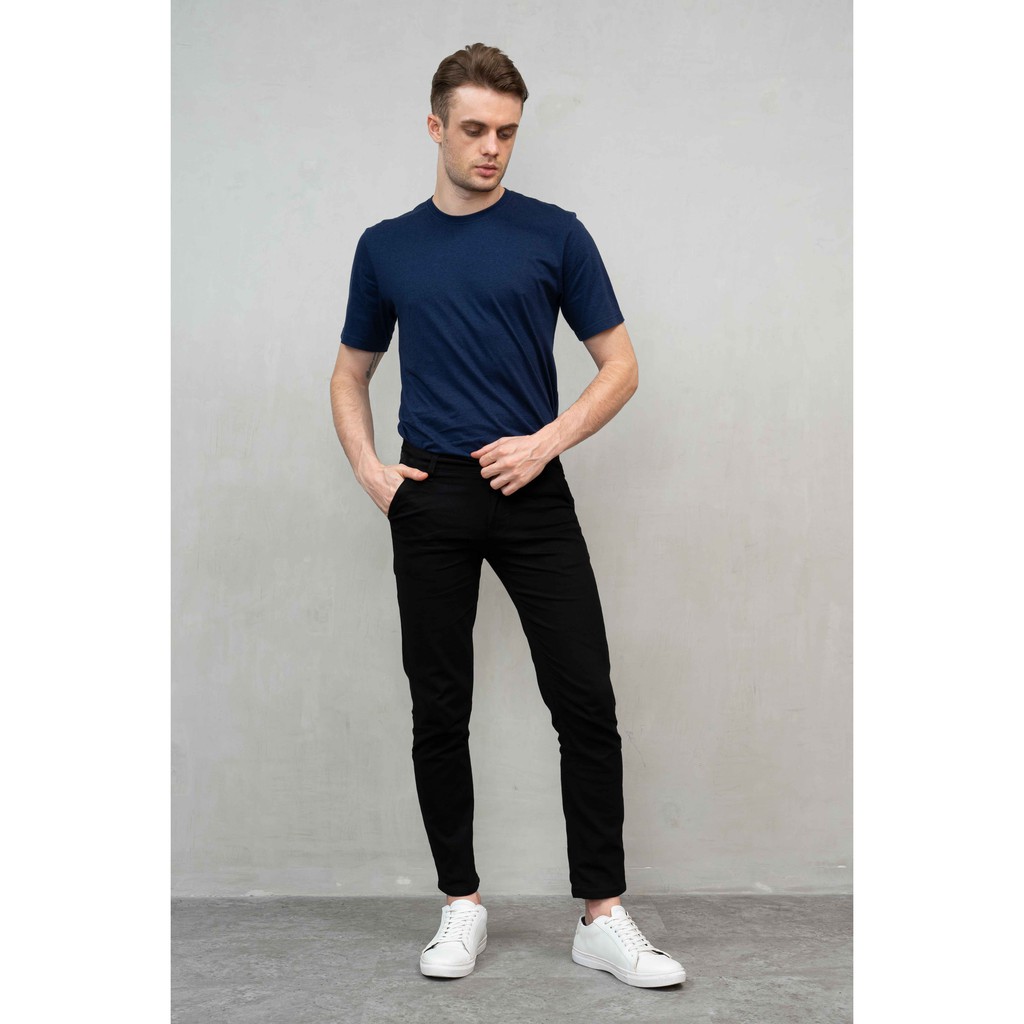 Houseofcuff Celana Chino Panjang Pria Slim fit Stretch Jeans Hitam