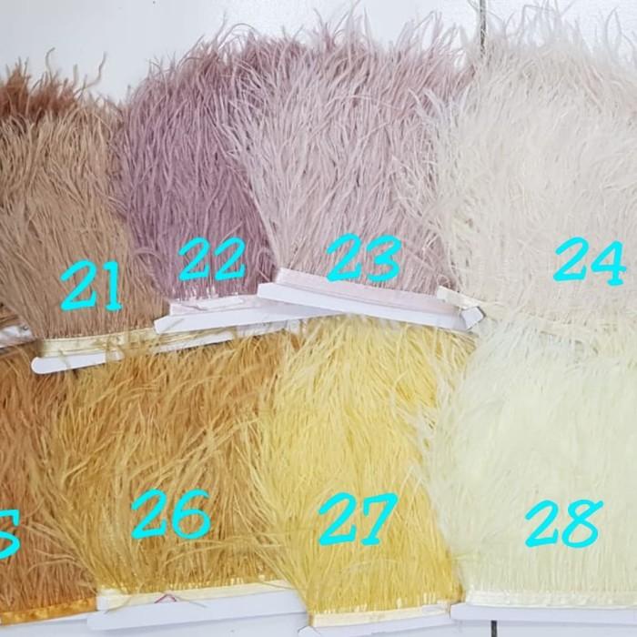 bulu ostrich panjang ( 13cm)