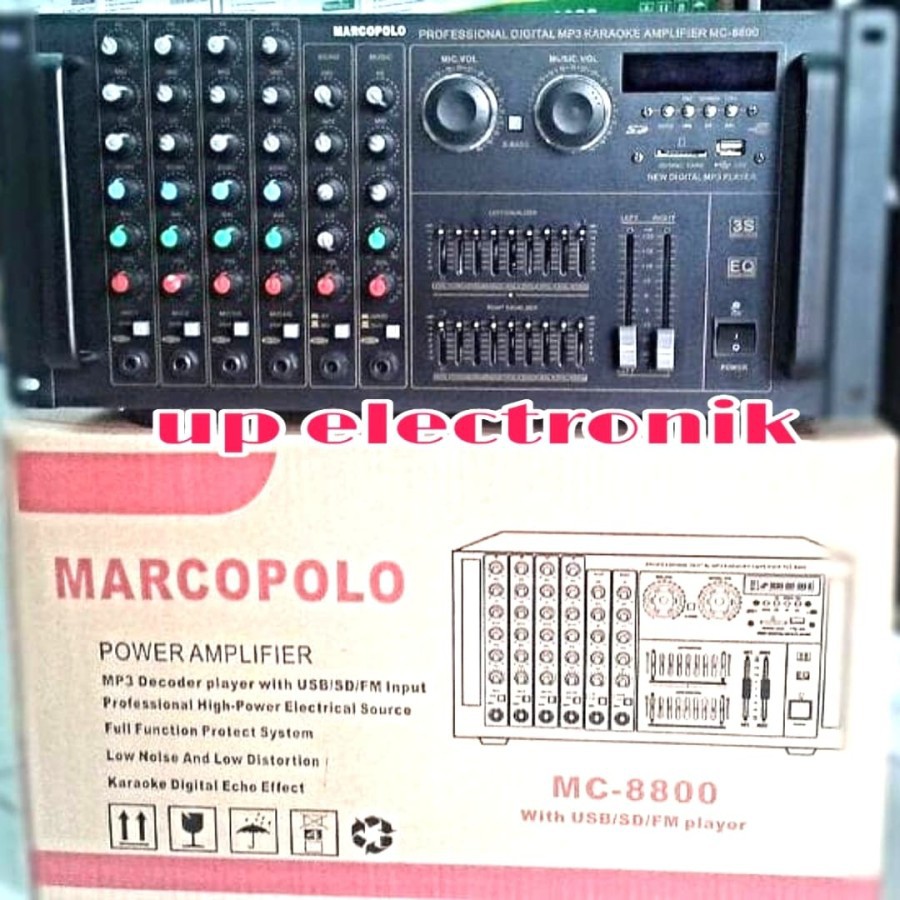 Power Amplifier Marcopolo Mc-8800 usb mp3 New Original