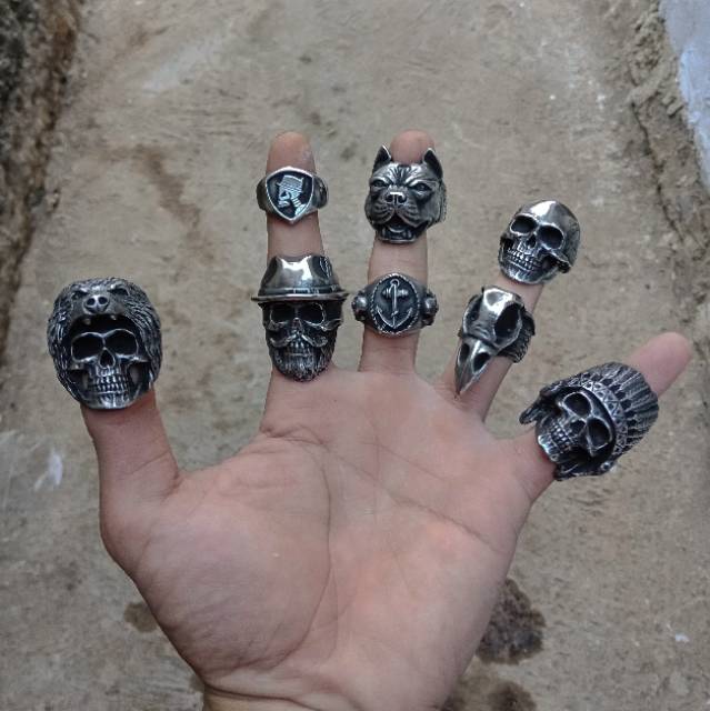 Skullring ringskull fourspeed metalwerks original (promo new year)