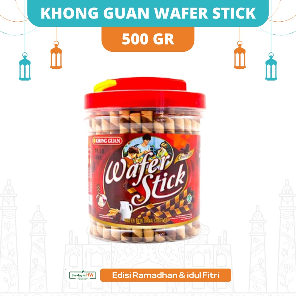 

KHONG GUAN WAFER STICK CHOCOLATE 500GR l ED 12 09 2025 I WAFER ROLL