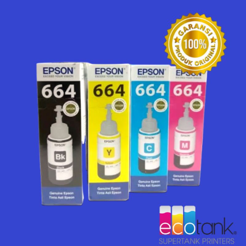 Tinta Epson T664 Original Garansi Resmi