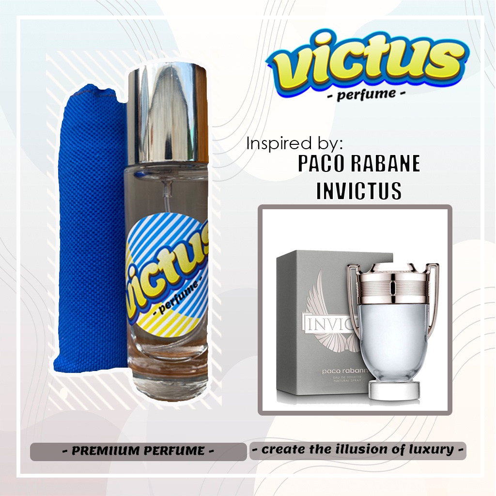 PARFUM PRIA TAHAN LAMA TIDAK BERBEKAS MINYAK WANGI COWOK PLATINUM QUALITY PACO RABANE INVICTUS