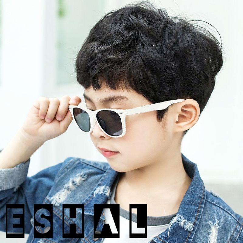 Kacamata Hitam Anak Gaya Fashion Anti UV / KACAMATA ANAK COWOK CEWEK-Frame Putih