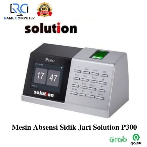 Mesin Absensi Sidik Jari Solution P300 / Finger Print Portable