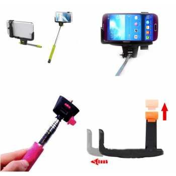 Universal Holder L Clamp Orange Flip for Smartphone up to 6 Inch CNS