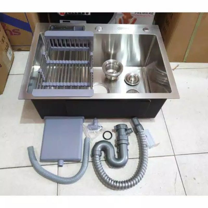 Sink ukuran 60 x 45 / Sink Cuci Piring / Paket Komplit Paket komplit sink  6045