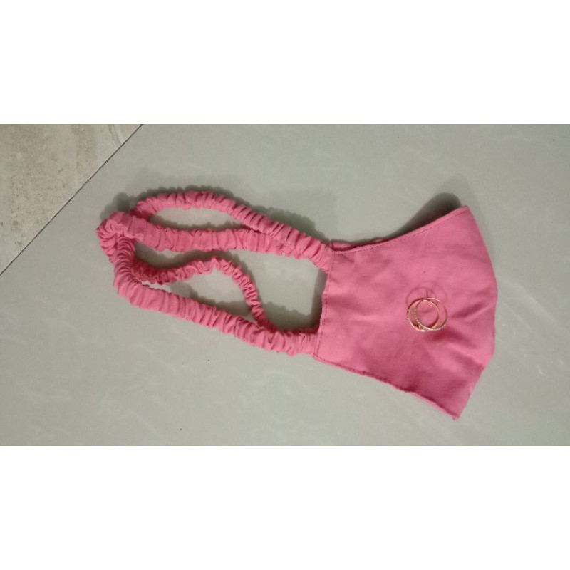 masker serut polos model Korea