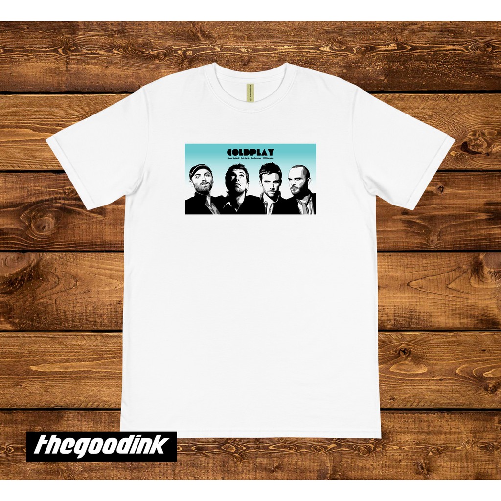Kaos Coldplay - Band Photo - Original Gildan T-shirt DTG Print