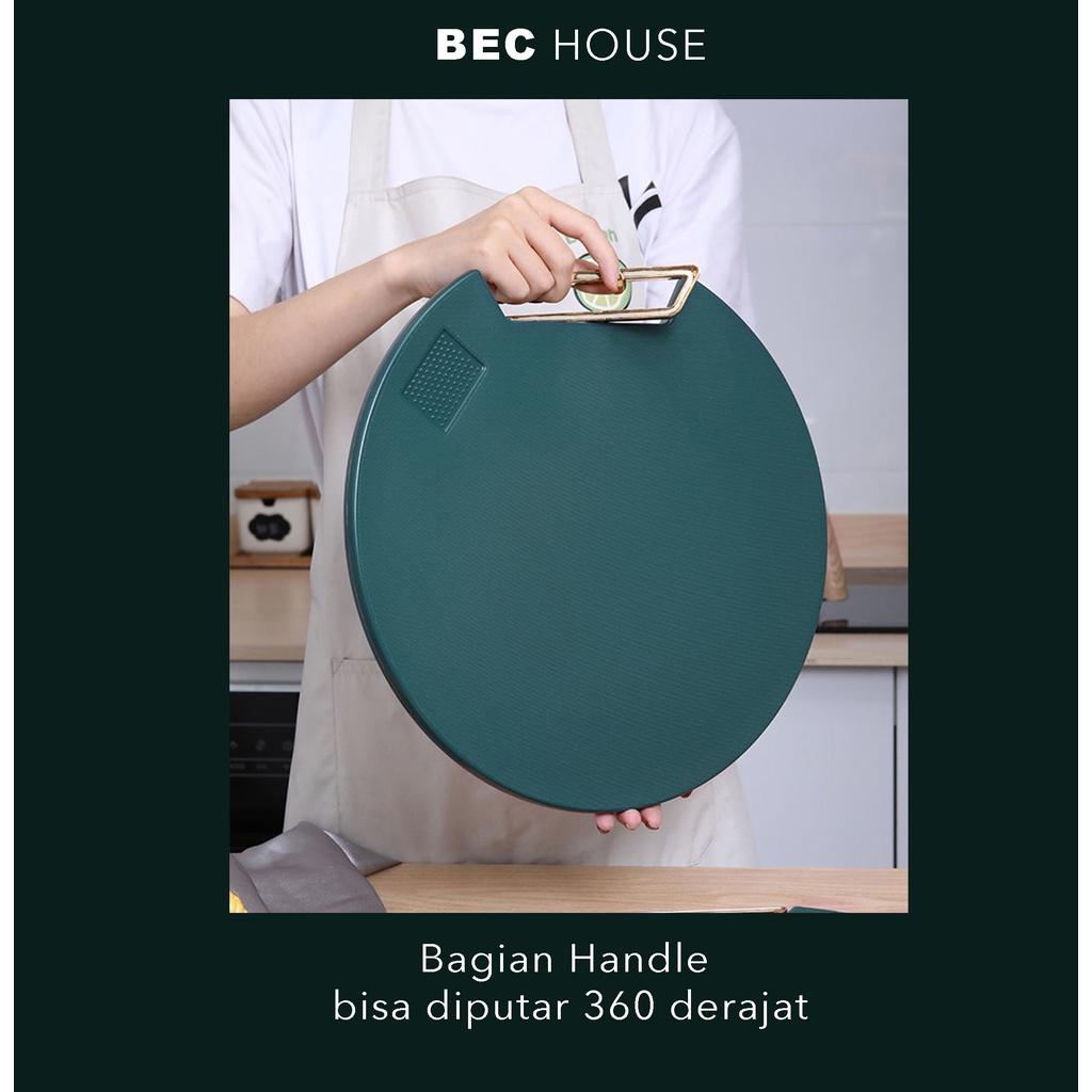 [BEC] Talenan PE Anti Jamur / CUTTING BOARD PREMIUM Dapur Hijau Emerald Kualitas Premium Tebal