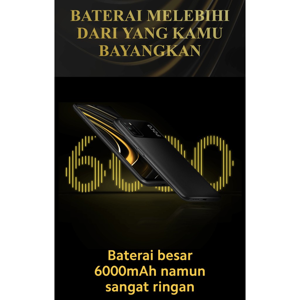 Xiaomi Poco M3 4/64GB - 6/128GB ( 64 + 128 ) - Garansi Resmi Tam-5