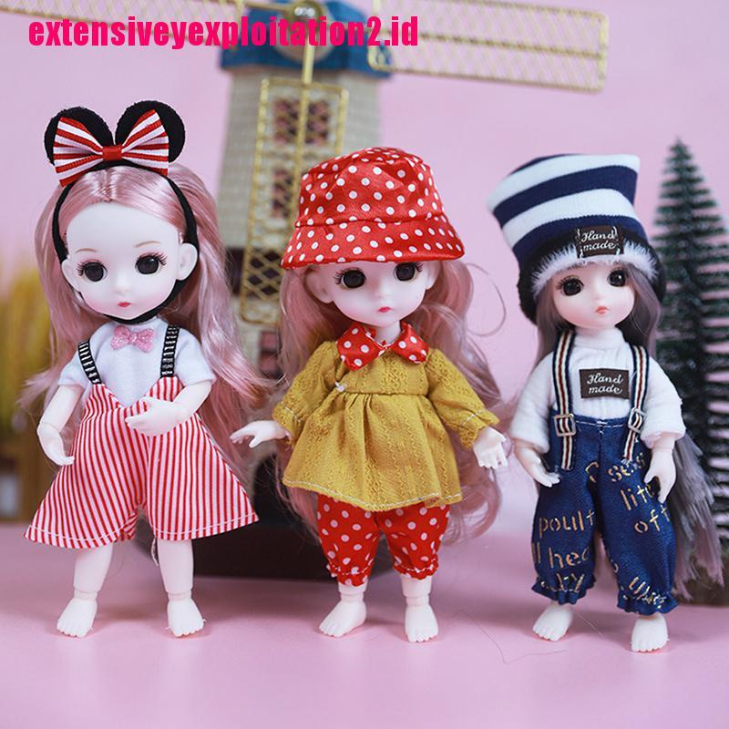 &lt; E2id &amp; &gt; 1 Set Pakaian Boneka Universal Ukuran 16cm