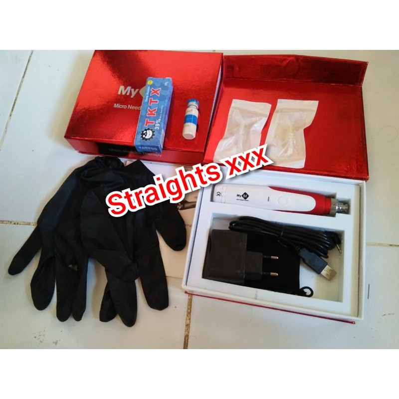 paket lengkap mesin alat Dermapen Myn bb glow original