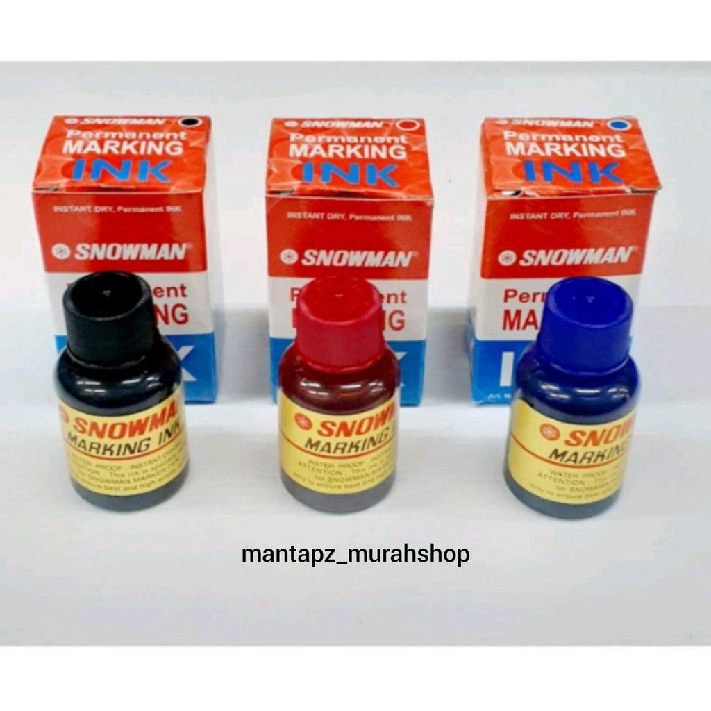 

TINTA ISI ULANG SPIDOL PERMANEN SNOWMAN / REFILL INK SPIDOL PERMANENT