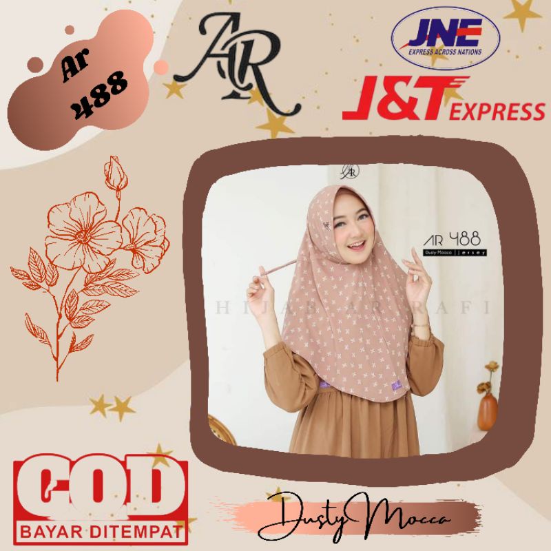 hijab jilbab kerudung instan hijab daily serut motif terlaris by Ar Raffi Zoya Elzatta Rabbani