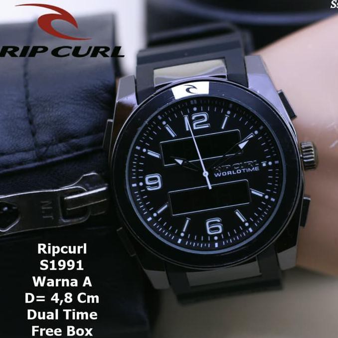 promo | diskon | sale Jam Tangan Pria Super Murah  Ripcurl 2time Rubber S1991 terbaik | terlaris