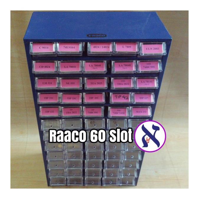 @#@#@#] Rak Raaco 60 slot Komponen pernak pernik mur baut laci