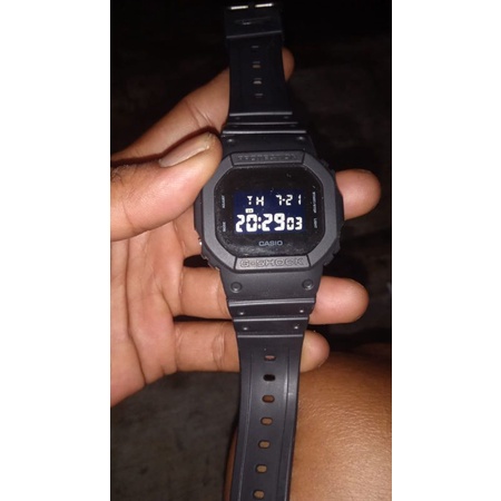 jam tangan casio DW5600 BB second mulus alus