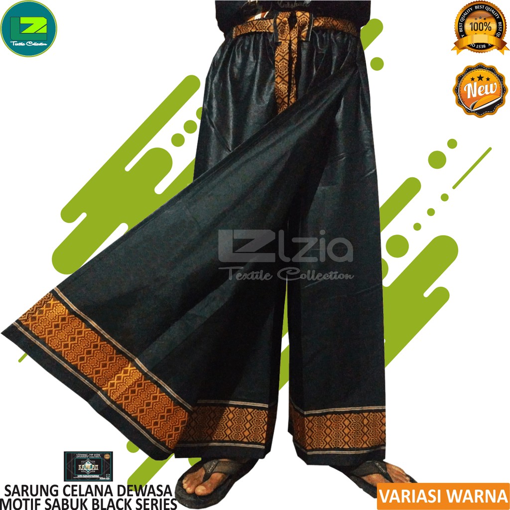 SARUNG CELANA DEWASA &amp; ANAK MOTIF POLOS SABUK BLACK SERIES