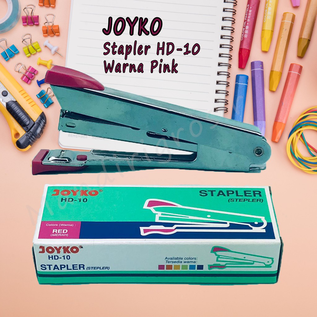 Stapler HD-10 * Joyko * Hekter *  Merah