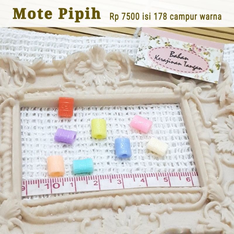 Mote Manik-Manik Pipih kurleb 178 biji Campur Warna