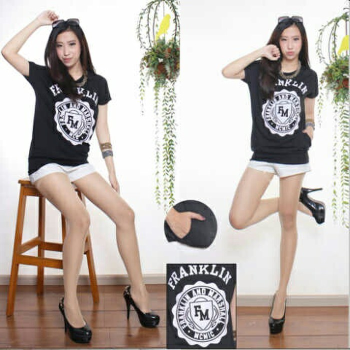 TRENDY  Pakaian atasan ibu wanita blouse set franklin 1 spesial ramadhan kerja kantor kuliah