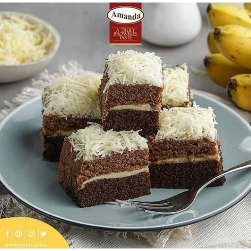 BROWNIES AMANDA BANANA CHEESE MEDAN