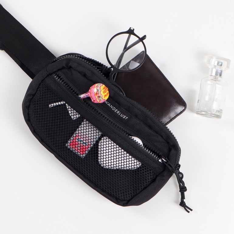 Wanderlust - Chest Bag Tas Selempang - Brum - Black