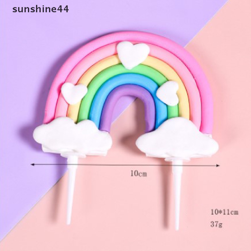 Sunshine Topper Kue Bentuk Awan + Bintang + Smile Untuk Dekorasi Pesta Anak