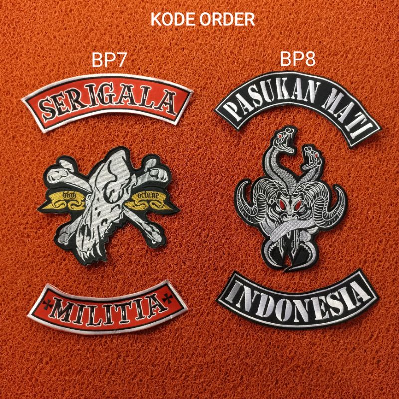 [ HARGA AGEN 50 SET ] BACKPATCH BORDIR MOTORHEAD SATU SET BEST QUALITY SUPER MURAH SEDUNIA