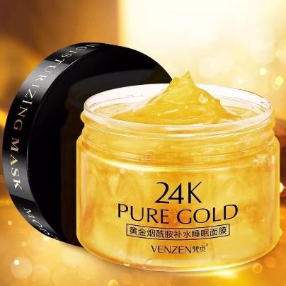 VEZE 24K Real Gold Luxury Effect Hydrating Sleep Mask