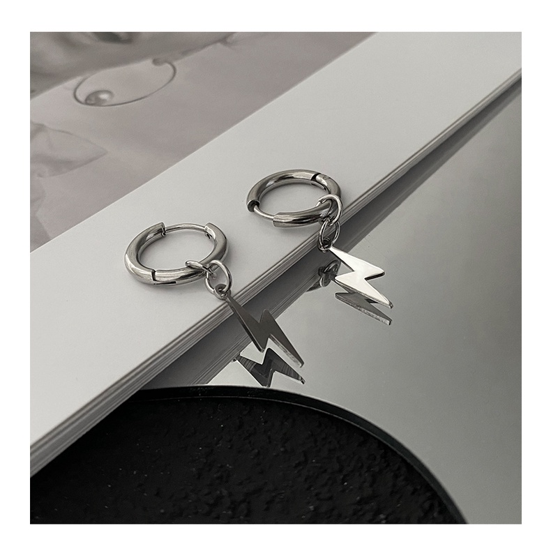 Lightning Earrings Accessories Retro Simple Hip Hop Trend