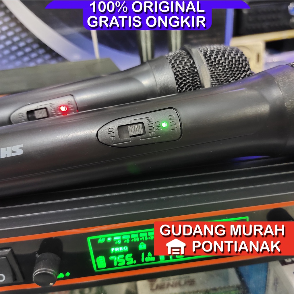 Mic wireless SHURE UG 59 / UG59 microphone UHF handle double wireless