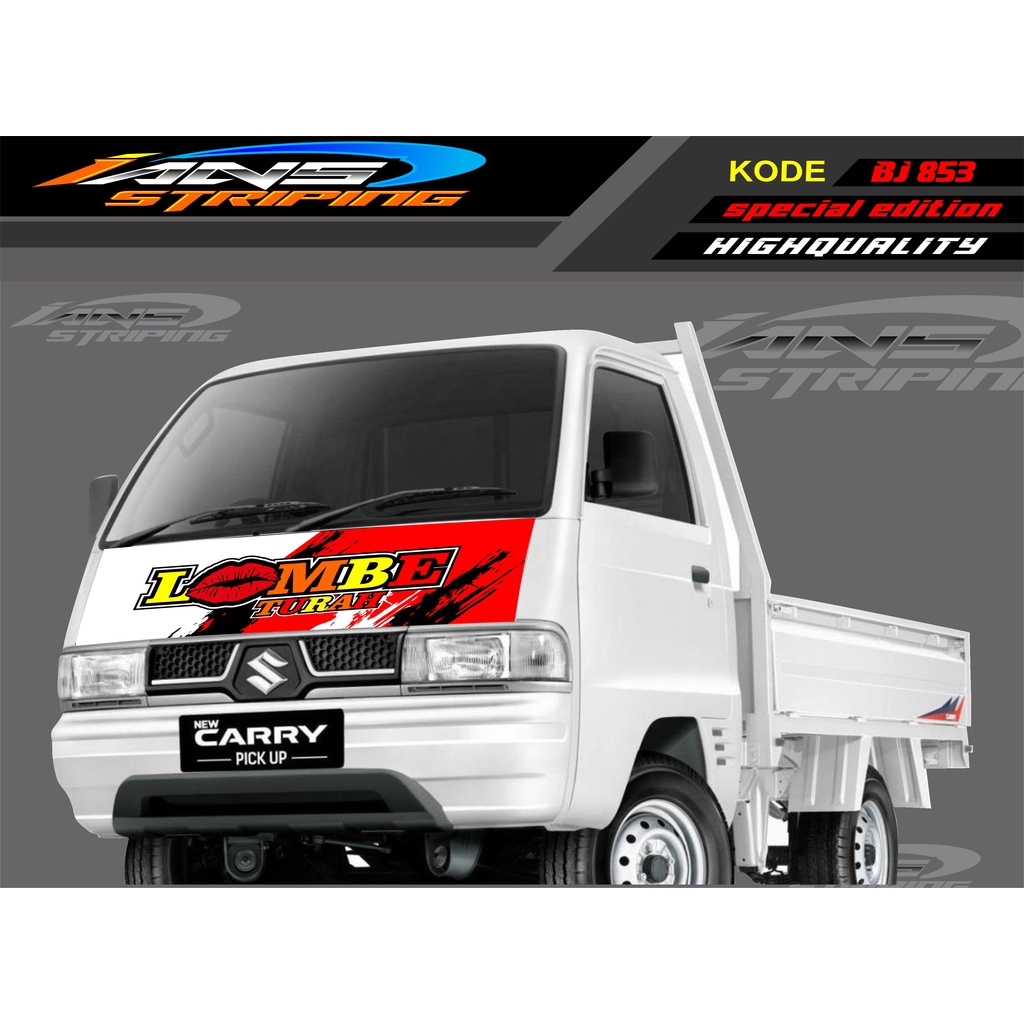 STICKER DECAL KAP MOBIL CARRY/ STIKER KABIN DEPAN MOBIL CARRY PICK UP / STICKER TERBARU