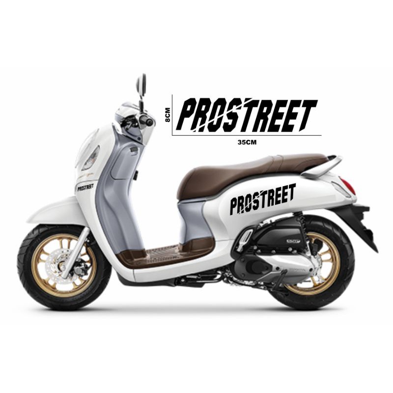 Stiker prostreet hitam striping variasi list body motor scoopy beat vario mio