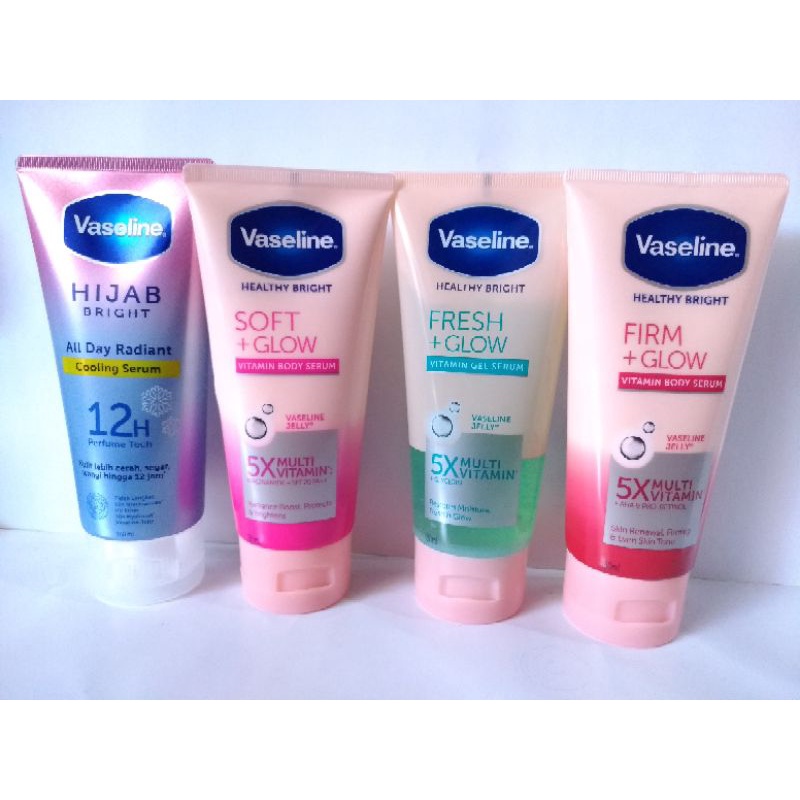 Jual Vaseline Body Serum Healthy Bright Soft Glow Frim Glow Fresh Glow Hijab Bright 180 Ml 4227