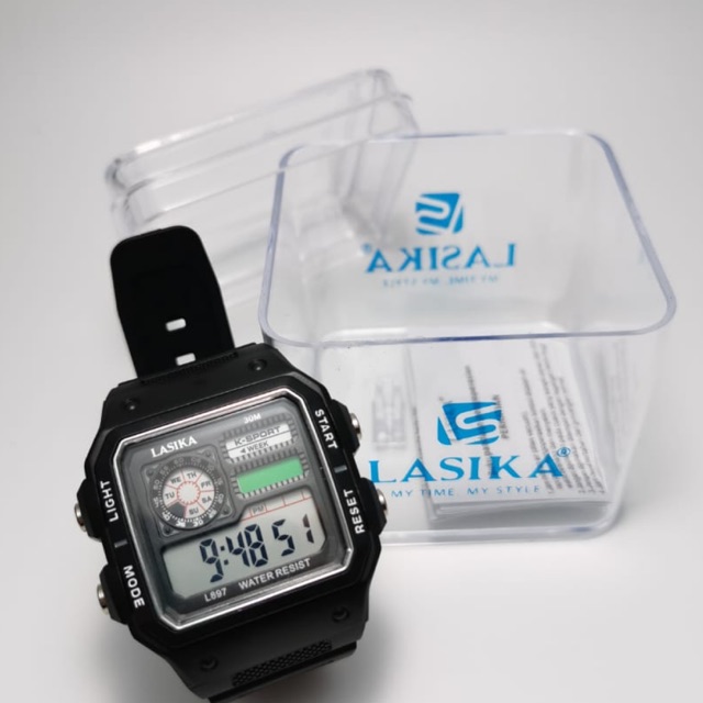 Jam Tangan LASIKA 897 jam anti air digital sporty pria remaja dewasa