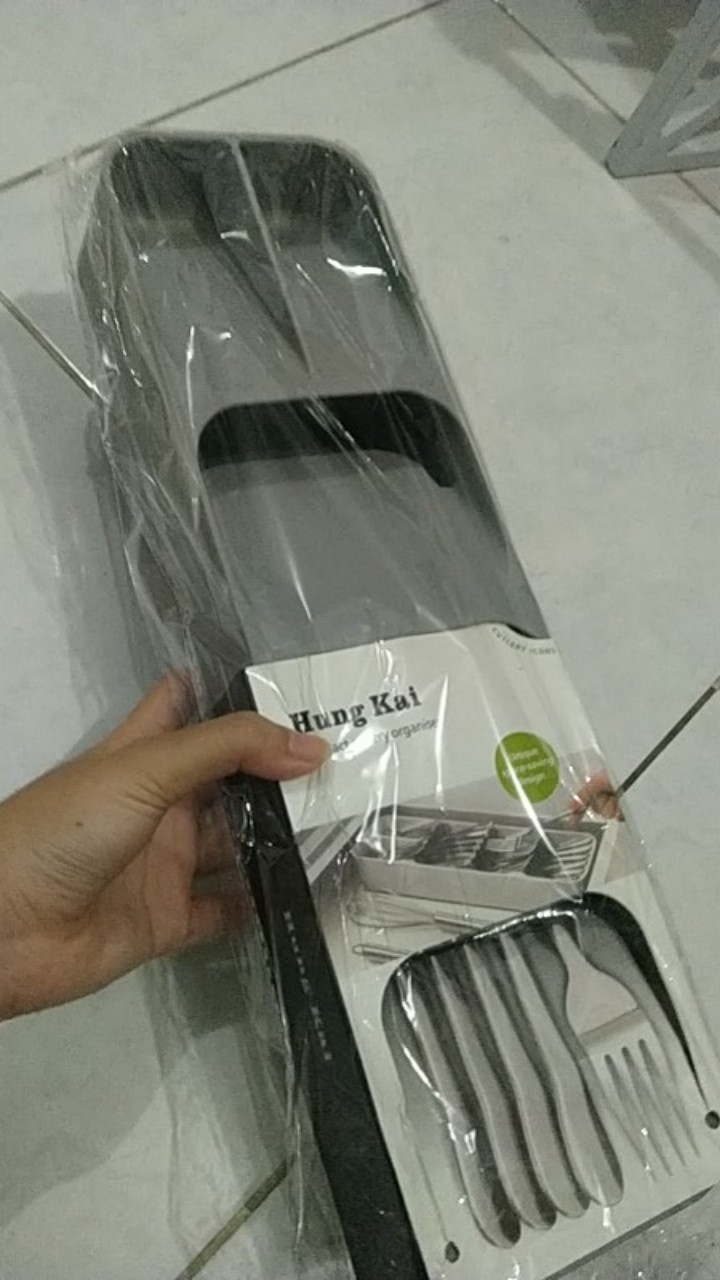 Homu Shuno Size S Rak Organizer Dapur Laci Cutlery Sendok Storage Box / Rak Penyimpanan Alat Dapur