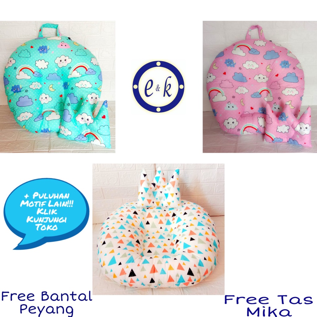 Sofa Bayi/Bantal Bayi/Baby Lounger Free Bantal Mahkota