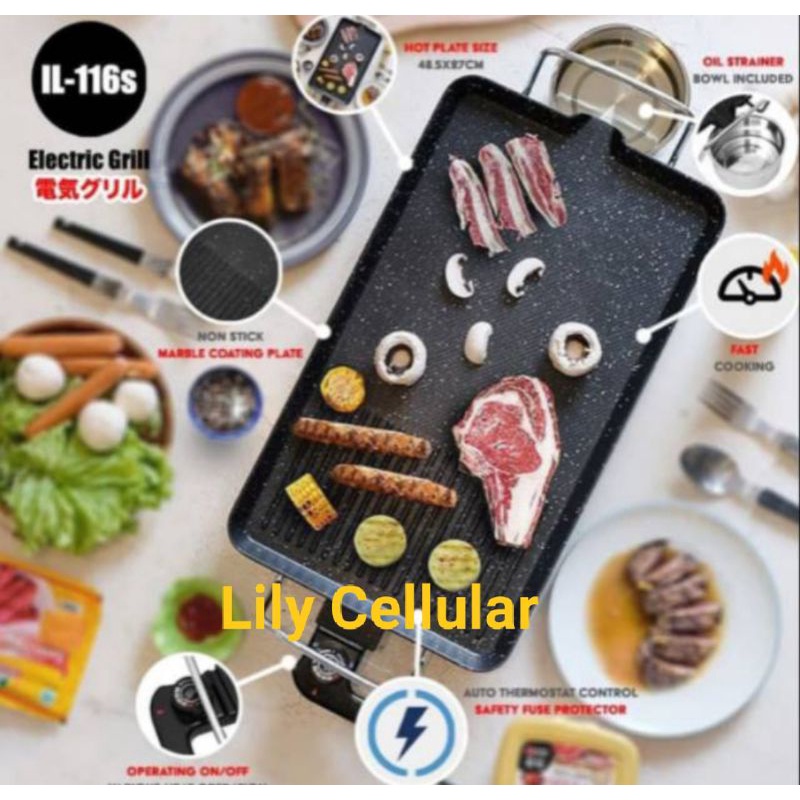 Pemanggang Listrik - Electric Grill - Grill Listrik Idealife  EG5001