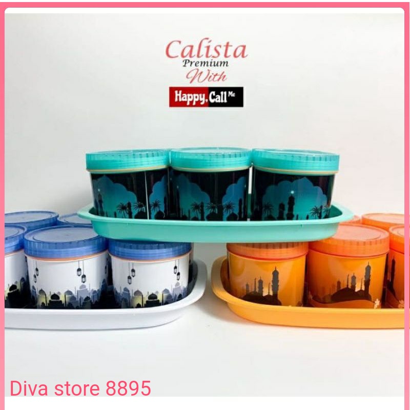 TOPLES LEBARAN / TOPLES TONAM ISLAMIC CALISTA / SET WADAH PENYIMPANAN KUE DAN SNACK