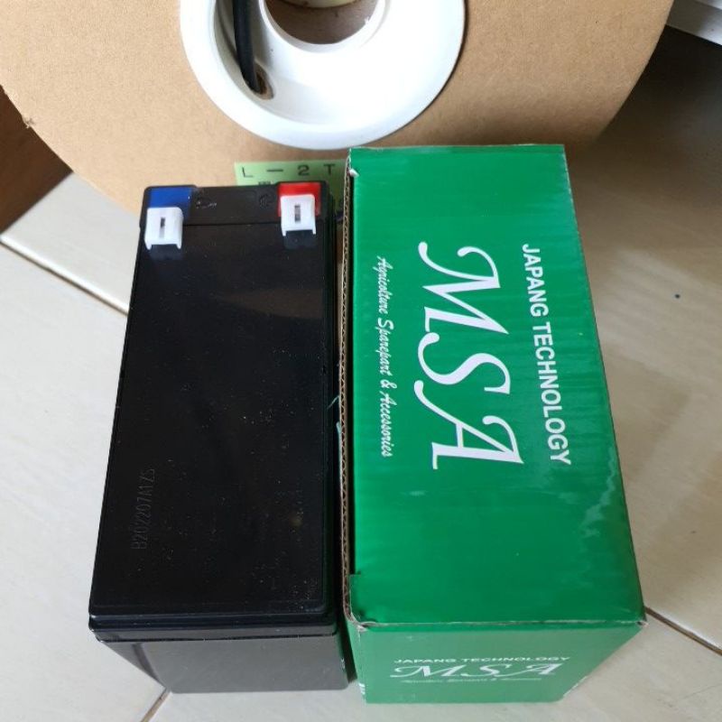 AKI BATTERY ACCU 12V 8AH MSA UNTUK TANGKI ELEKTRIK UPS DLL